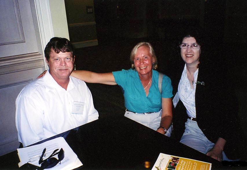 2009 Ian Jackson, Wendy Meyer, and Adrian Hunsberger conversing