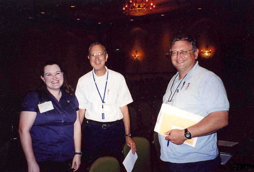Rebecca Baldwin, Phil Koehler, and Bill Kern in conversation