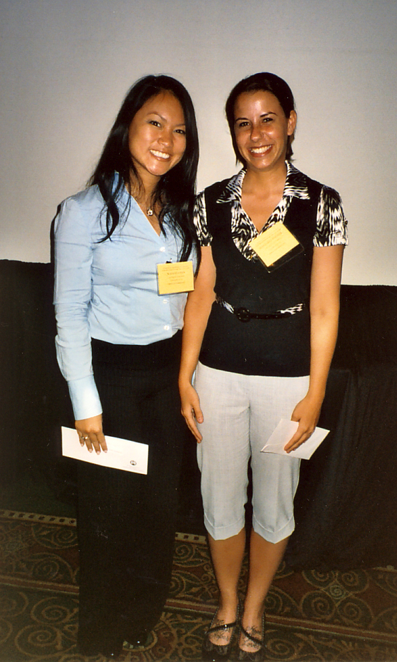 MS student competition awardees, Wai-Han Chan and Margaret Pfiester